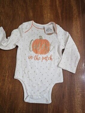 Mud Pie Thanksgiving Fall Pumpkin Onsie